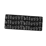 Aoveew Gasherd-Spritzschutz, Küchenölspritzschutz für Herd, Aluminiumfolienmaterial, leicht zu reinigen, multifunktionales Design, schlank und stilvoll (Schwarz)