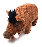 Onwomania Plüschtier Kuscheltier Stoff Tier Wildschwein Eber braun 22 cm