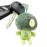 Generisch Brokkoli Plüsch Schlüsselanhänger, Brokkoli Plüschtier Gemüse Anhänger Stoffpuppe, Kreative Paar-Anhänger, Niedliche Accessoires Für Rucksack, Geldbörse, Damen, Herren, Kinder, Erwac