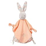 Fehn Schmusetuch Baby Spielzeug Hase - Schnuffeltuch für Neugeborene - Kuscheltier mit Schnuller Befestigung - Einschlafhilfe Handpuppe - Kuscheltuch Schlaftier für Babys und Kleinkinder ab 0+ Monaten