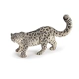 Papo -Handbemalt - Figuren -Wildtiere Der Welt-Schneeleopard-50160-Sammelbar-Für Kinder - Geeignet für Jungen und Mädchen - Ab 3 Jahren
