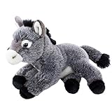 Teddys Rothenburg by Uni-Toys Kuscheltier Esel 33 cm grau liegend