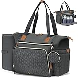 Tonyeee Wickeltasche mit Schnullertasche und Wickelunterlage, Wickelrucksack Multifunktions-Babytasche für Große Reisewindeltasche für Mama und Papa, isolierten Taschen-Dunkelgrau