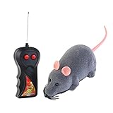 ROSENICE Fernbedienung Ratte Plüschmaus Spielzeug für Katze Hund Kind (Grau) by ROSENICE