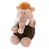 NICI Kuscheltier Mammut Elke 35 cm – Plüschtier Mammut für Mädchen, Jungen & Babys – Flauschiges Stofftier zum Spielen, Sammeln & Kuscheln – Gemütliches Schmusetier, Braun
