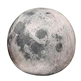 champracer Sonne, Mond, Mars und Erde Plüschkissen, Planet Kuscheltier Sternkissen, Raumdekoration, Geburtstagsgeschenke, Jungen (17 cm, Mond)