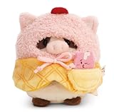 NICI Kuscheltier Kuh Moona 8cm mit Milch-Shake & Softeiskostüm in Geschenkbox - weiß - Stofftier aus weichem Plüsch, niedliches Plüschtier zum Kuscheln und Spielen, für Kinder & Erwachsene - 61655