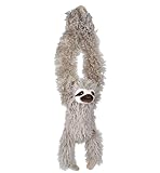 Wild Republic 16387 - Hanging Sloth, Hängendes Plüsch Faultier mit Klettverschlüssen, 44 cm, Braun, Dreifingerfaultier