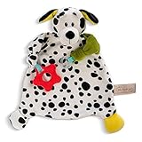 NICI Schmusetuch Dalmatiner 25 x 25 cm – niedliches Schnuffeltuch ab 0 + Monaten, Kuscheltuch für Mädchen, Jungen & Babys, 48896, tolle Geschenkidee, beige