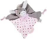 Sterntaler Baby Mädchen Schmusetuch EMMI GIRL - Schnuffeltuch Erstausstattung - Spielzeug 0 Monate - auch als Geschenk - Rosa 26cm