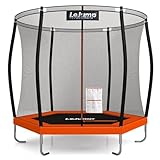 LeJump 366 cm /305 cm Durchmesser Trampolin Sunrise Outdoor Trampolin für Fitness und den Garten mit Umlaufendem Sicherheitsnetz und Randabdeckung,… (Sunrise-235cm, 235cm)