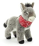 Uni-Toys - Esel mit Halstuch, stehend - 30 cm (Höhe) - Plüsch-Esel - Plüschtier, Kuscheltier