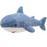Kiuiom 25cm Weißer Hai,Stofftier Weiches Hai,Flauschiger Stofftier Fisch,Weisser Hai Kuscheltier Stofftier,Kinder Kuschelweiches Plüschtier,Für Kinder Geburtstage Und Besondere Anlässe