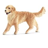 SCHLEICH 16395 Golden Retriever Hündin, ab 3 Jahren, Farm World - Spielfigur, 2 x 7 x 5 cm