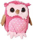 Inware 7780 - Kuscheltier Eule Olbi, pink, 20 cm, Schmusetier