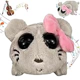 COLEESON Trauriger Hamster, Hamster Kuscheltier Plushies, Sad Hamster mit Eingebautem Geigensound, Hamster Kuscheltier Spielzeug, Süße Kuscheltiere Kinderspiele