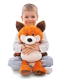 NICI Kuscheltier Fuchs Fabio 50cm - orange - Weiches Plüschtier – niedliches Stofftier zum Kuscheln & Spielen – tolle Geschenkidee für Kinder & Erwachsene | 65697