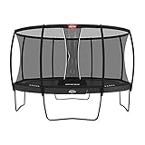BERG Trampolin rund Elite Regular grau 430 cm mit Sicherheitsnetz Deluxe | Qualitätstrampolin, Outdoor-Spielzeug, sicheres Trampolin