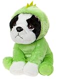 Lashuma Plüschtier Französische Bulldogge mit Drachenkostüm Verkleidet, Stoffhund 20 cm