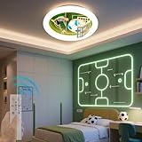 DROMEZ Deckenlampe Kinderzimmer, 57W LED Kinderzimmer Lampe Decke, Deckenlampe Fußball mit Fernbedienung, 3000-6000K, Dimmbar Deckenleuchte Schlafzimmer für Kinder Jungen/Mädchen, 50CM