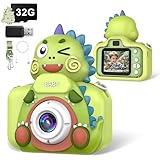 Kinderkamera, Digitalkamera Kinder 48MP 2.4” IPS Bildschirm DIY Foto&Video 1080P HD Fotoapparat Kinder mit 32G Karte Lanyard, Kinderkamera ab 3-12 Jahre Jungen und Mädchen