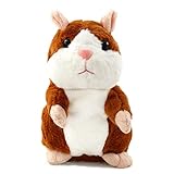 AnVerse Hamster Spielzeug,Sprechendes und Wiederholendes Lustiges Stofftier,Plüsch Elektrisches Interaktives Geburtstagsgeschenke für Kinder (Brown)