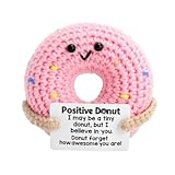 WOKICOR Pocket Hug Donut Emotional Support Kuscheltier Positive Kartoffeln Pocket Hug GlüCksbringer GehäKelte für Geburtstag,Weihnachten,Absolvent