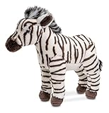 Uni-Toys - Zebra, stehend - 23 cm (Höhe) - Plüsch-Pferd - Plüschtier, Kuscheltier