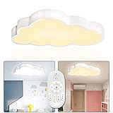 UISEBRT LED Deckenleuchte Wolken Deckenlampe Kinderzimmer 48W Ultradünne Dimmbar Kreative Wolkenlampe mit Fernbedienung für Babyzimmer Schlafzimmer Wohnzimmer