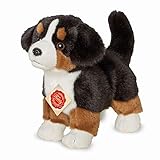 Teddy Hermann 91930 Hund Berner Sennenhund Welpe 23 cm, Kuscheltier, Plüschtier mit recycelter Füllung