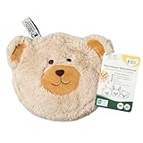 GRÜNSPECHT Mein kleiner Wärmefreund Bär, Kirschkern-Wärmekissen mit waschbarem Bezug für Kinder, wärmendes Kuscheltier bei Bauchschmerzen & Erkältung (171-V2)