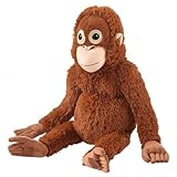 Homgo Punch Monkey - Plüsch Orang-Utan groß 66 cm, umweltfreundliches Plüschmaterial, waschbar und sicher für Kinder, weiches und realistisches Affenspielzeug