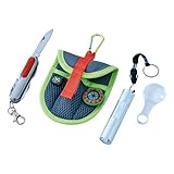 HABA Terra Kids Forschertasche – Ausrüstung mit Taschenmesser, Lupe, Kompass & LED-Leuchte, ab 6 Jahren, für draußen & unterwegs – 1300319001