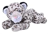 Wild Republic Ecokins Schneeleopard, Kuscheltier aus Stoff, Nachhaltiges Spielzeug, Baby Geschenk zur Geburt von Jungen und Mädchen, Stofftier 30 cm