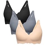 HBselect Schwangerschafts Still BH Nahtloser Still BH Still-Bustier Seidig Nursing Bra Stillen und Schlaf Ohne Bügel für Damen A L