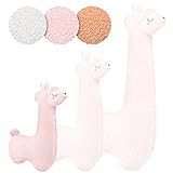 Engelshof Alpaka Kuschelkissen Lama Kuscheltier Seitenschläferkissen XXL plüschtier; Stofftier für Teenager, Mädchen und Jungen, Alpaka Geschenk, Schmusekissen, Plüschkissen Kuscheltier Rosa 75cm