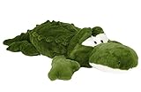 Wagner 6023 - XXL Plüschtier Krokodil Alligator - 115 cm Gross Plüschkrokodil Stoffkrokodil Plüsch