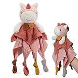 Nueplay Ultraweiches Einhorn Schmusetuch für Babys & Kleinkinder - Must-Have Baby Erstausstattung Neugeborene & Kuscheltier für Mädchen | Geschenke zur Geburt