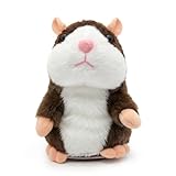 TaimeiMao Sprechender Hamster,Sprechendes Kuscheltier,Sprechende Hamster Wiederholt,Plüsch Hamster,Hamster Plüschtier,Hamster Spielzeug für Weihnachten,Geburtstagsgeschenk