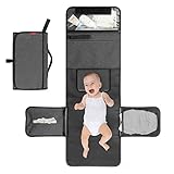 ALLONWAY Tragbare Wickelunterlage, Baby Wickelunterlagen für Unterwegs, Faltbare Wickelunterlage, Baby Wickelunterlage, Wickelunterlage für unterwegs Babys Wickeln auf Reisen Wickeltisch, 35x23 cm
