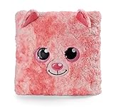NICI Kissen GLUBSCHIS Katze Dreamie 30x30cm pink figürlich - Flauschiges Kuscheltierkissen für Jungen, Mädchen, Babys und Kuscheltierliebhaber – ideal für Zuhause, Kindergarten oder unterwegs