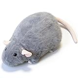 Generisch Große Plüsch Ratte Als Kuschel- Und Deko-Kissen - Niedliche Maus Kuscheltier Puppe, Weich Gefüllt, Als Geschenk Oder Entspannungsbegleiter Für Erwachsene 35CM (Grau)