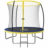 Zero Gravity Trampolin Outdoor Ø 183/244/305/366/427 cm, TÜV GS, Smartes Klappnetz für schnellen Auf- und Abbau, Outdoor Trampolin Komplett-Set inkl. Leiter, Aufbauvideo, Ultima 4