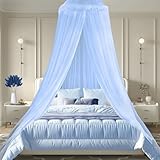 Moskitonetze Bett ，moskitonetz doppelbett,Reise Mückennetz bett,Hängendes Moskitonetz für Kinderbett,Insektennetz Baldachin für Hängematte Zuhause Reisen Camping Insektenschutz(60*250*1050cm, Blau)