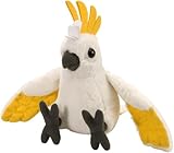 Wild Republic 10850 Republic Plüsch Kakadu, Cuddlekins Kuscheltier, Plüschtier, 20cm, Schwefelkakadu