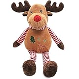 YUPDFGB Weihnachts Rentier Plüschtier, Weihnachten Plüschtier,Rentier Kuscheltier, Weihnachten Home Dekoration Geburtstag Jungen Mädchen Kinder