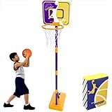 Basketballkorb mit Ständer Basketballkorb Set, 93-161 cm höhenverstellbares, Outdoor und Indoor Spielzeug für Kinder