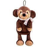 NICI 49335 Dackel Skida 350ml 34cm braun-Nachhaltiger Kuscheltier Wärmflasche-Kuscheliges Wärmetier ab 10 Monaten – Wärmeflasche Tier – Plüschtier Bettflasche, Mittel