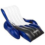 Intex Floating Recliner Lounge - Aufblasbarer Badelounge, mehrfarbig, 180 x 135 cm