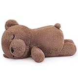 Yeqivo Koala Plüschpuppe Kuscheltier Plüschtier Schlafbär Schlafender Koalabär Teddybär (50CM,Braun)